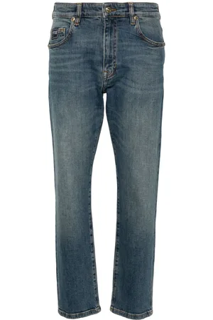 VERSACE Jeans slim con ricamo