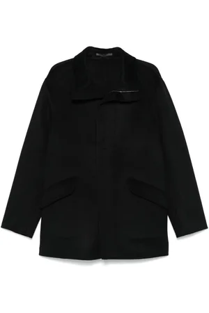 Giorgio Armani Cappotto con effetto spazzolato