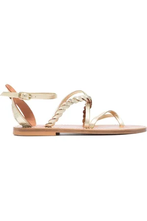 K jacques Sandali con cinturini Malouine metallizzati