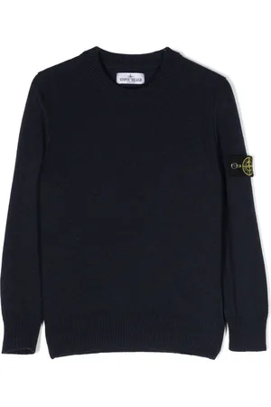 Stone Island Maglione girocollo con applicazione Compass