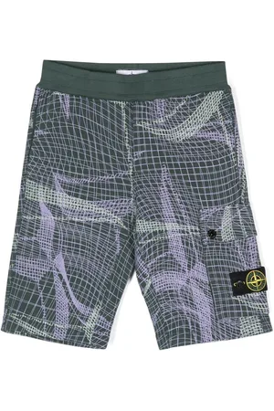 Stone Island Shorts sportivi con applicazione