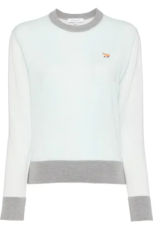 Maison Kitsuné Top con ricamo logo