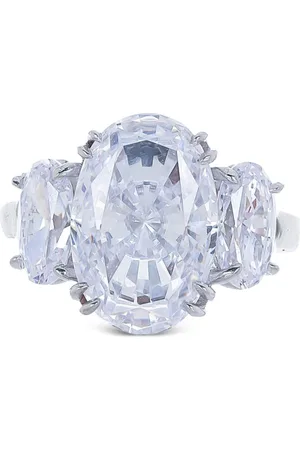 FANTASIA BY DESERIO Anello ovale in oro bianco 14kt