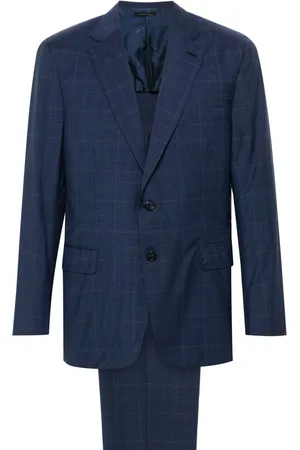 BRIONI Completo monopetto a quadri