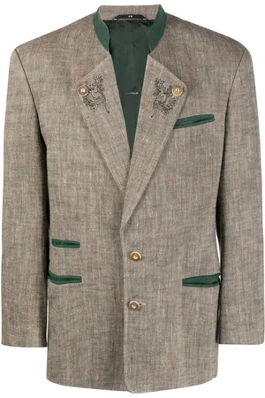 A.N.G.E.L.O. Vintage Cult Blazer monopetto con colletto a cinturino anni 