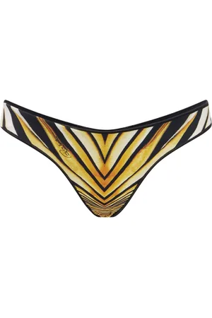 Roberto Cavalli Slip bikini con stampa Ray of Gold