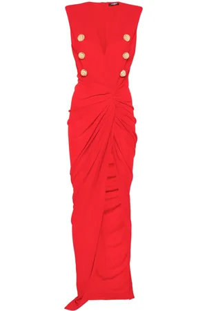 Balmain Abito lungo sartoriale