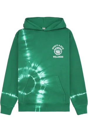 Sporty & Rich Felpa Emblem con fantasia tie dye