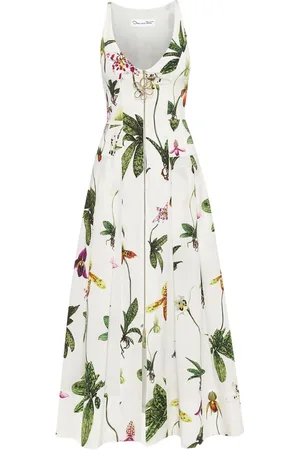 Oscar de la Renta Abito Orchid con zip
