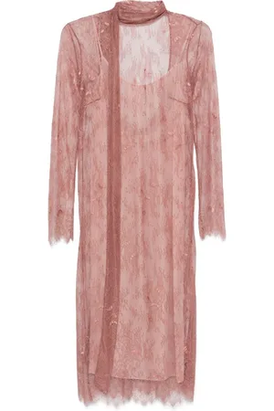 BLUMARINE Abito lungo in pizzo Chantilly