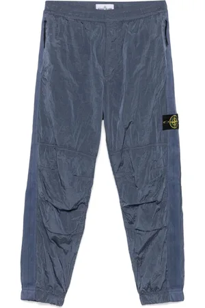 Stone Island Pantaloni sportivi con applicazione Compass