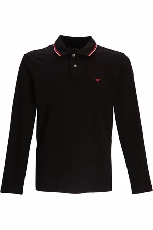 Emporio Armani Polo a maniche lunghe con ricamo
