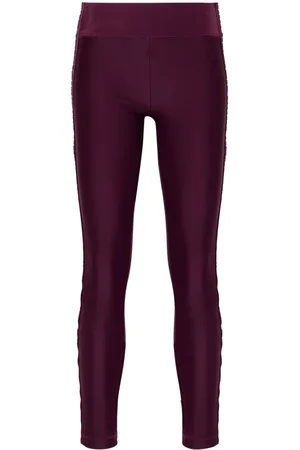 VERSACE Leggings con banda logo in vita