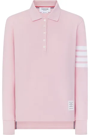 Thom Browne Polo con dettaglio a tre righe