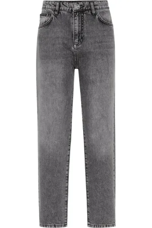 Philipp Plein Jeans dritti con applicazione