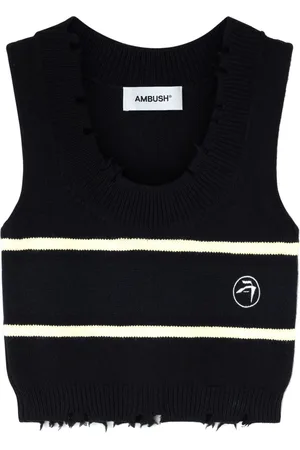 AMBUSH Top con taglio a vivo