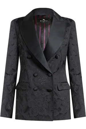 Etro Blazer doppiopetto con motivo jacquard