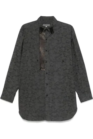 YOHJI YAMAMOTO Camicia a fiori jacquard