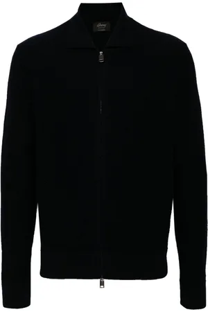 BRIONI Maglione a coste con zip