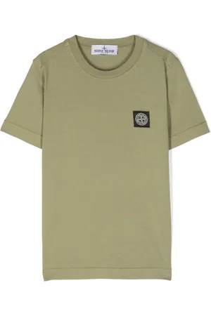Stone Island T-shirt con applicazione Compass