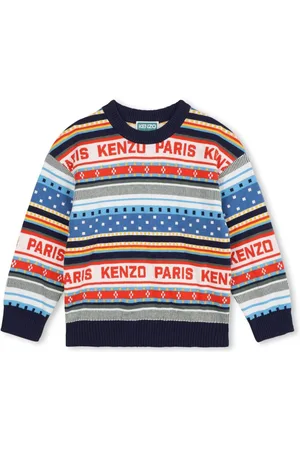 Kenzo Maglione con logo jacquard