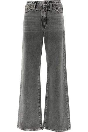 Maje Jeans a gamba ampia con cintura