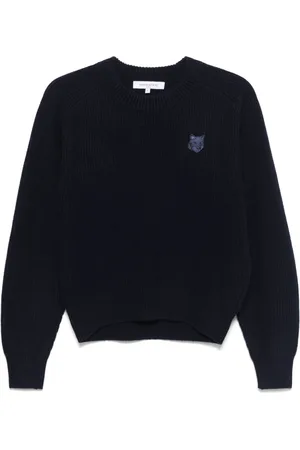 Maison Kitsuné Maglione con applicazione Bold Fox Head