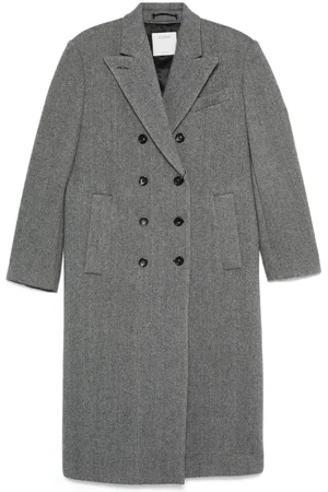 Sportmax Cappotto con motivo a spina di pesce