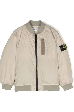 Stone Island Bomber imbottito con applicazione Compass