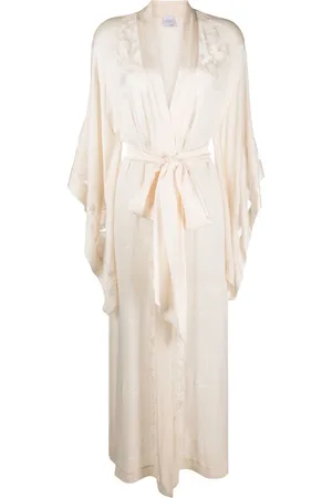 CARINE GILSON Vestaglia con bordi di pizzo