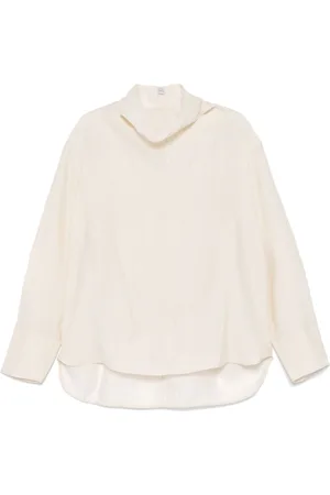 Totême Blusa con scollo a imbuto