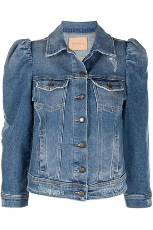 Retrofete Giacca denim Ada con maniche a palloncino