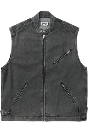 Izzue Gilet denim con zip