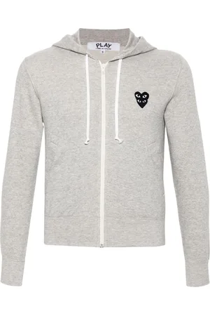 Comme des Garçons Felpa con cappuccio effetto mélange
