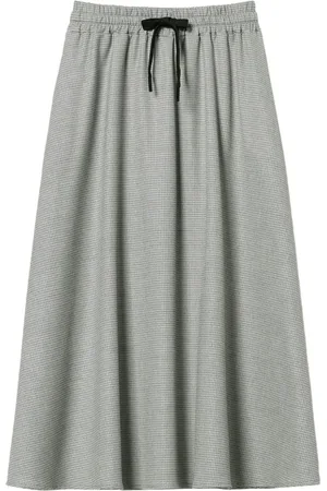 Twin-Set Gonna midi con motivo pied-de-poule