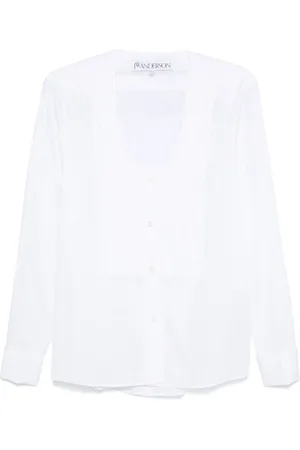 J.W.Anderson Camicia con pettorina plissé