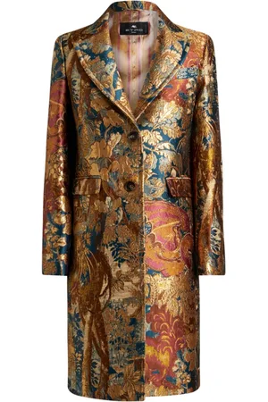 Etro Cappotto con effetto jacquard