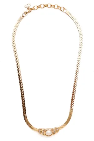 Dior Collana decorata con strass