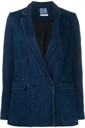 FORTE FORTE Blazer denim doppiopetto