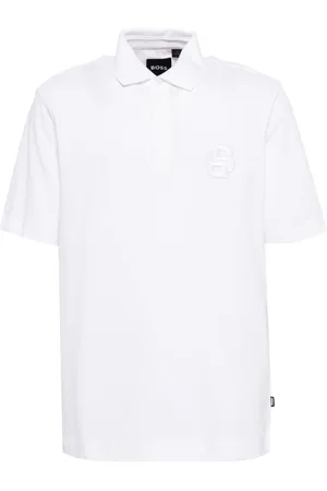 HUGO BOSS Polo con abbottonatura nascosta