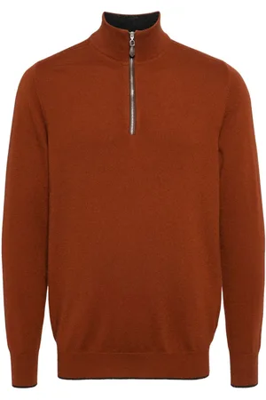 N.PEAL Maglione Carnaby con mezza zip