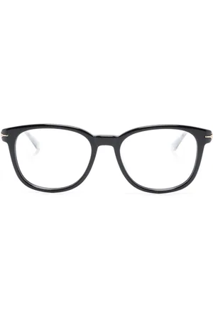 Montblanc Logo-engraved round-frame glasses