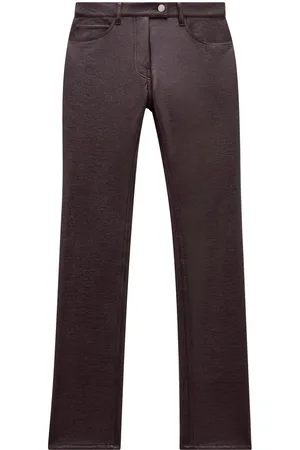 Courrèges Pantaloni slim in vinile