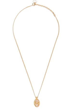 Dior Collana con pendente logo ovale