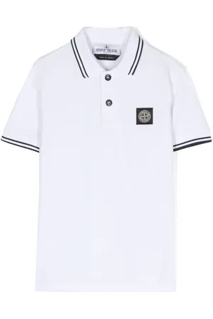 Stone Island Polo con applicazione Compass