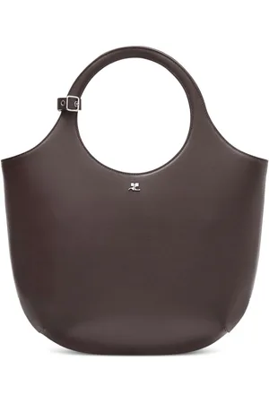 Courrèges Borsa tote media in pelle