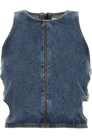 Chloé Canotta denim con zip