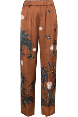 FORTE FORTE Pantaloni dritti con stampa