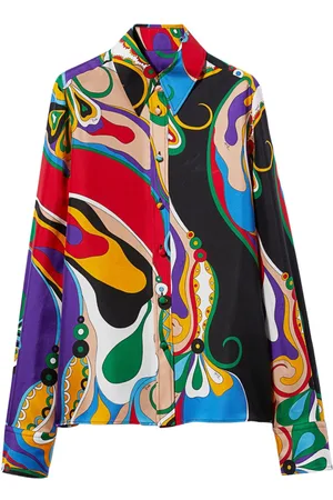 Puccini Camicia con stampa Orchidee