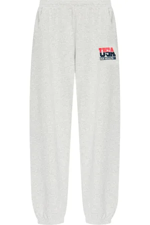 Sporty & Rich Pantaloni elasticizzati con stampa